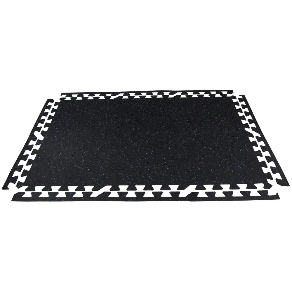 Anika Elastic Weight Lifting Gym Rubber Flooring Tiles Gym Rubber Floor Mat With EPDM Granules