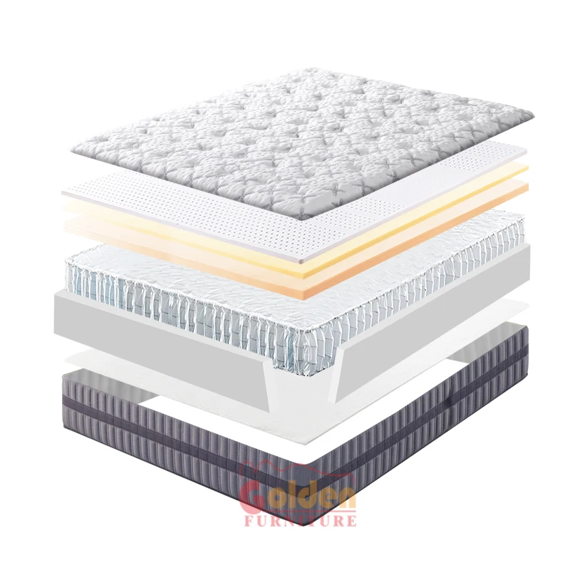 Mattress Sleep Matress Knitted Fabric Bed Memory Foam 33cm King Size Hard Foam High Density Foam Bedroom Mattresses In Box
