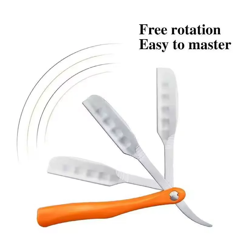 Professional Folding Handle Salon Tools Hair Cutter Straight Holder Single Blade Shaving Barber Razor