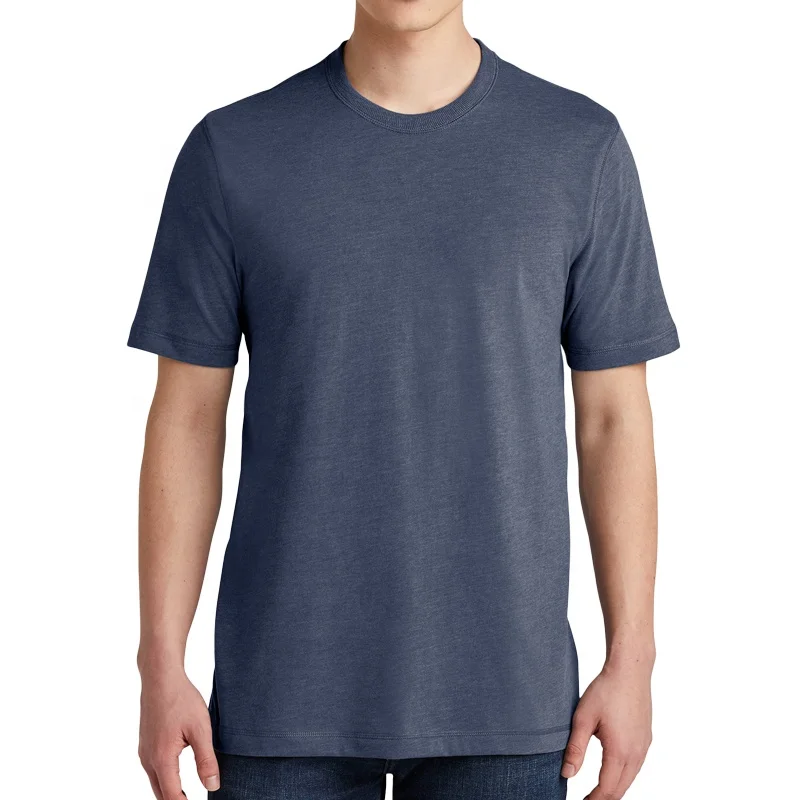 High quality custom unbranded tshirts with custom label polyester cotton blend t-shirts wholesale for men