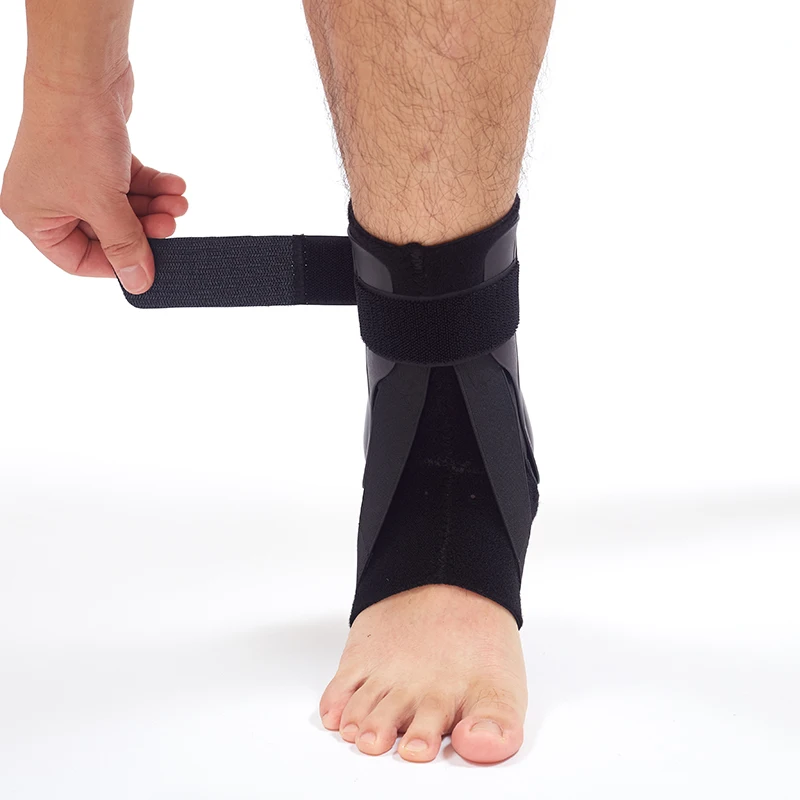 Custom Medical Plantar Fasciitis Compression Black Ankle Support Breathable Ankle Brace Wrap for Sports