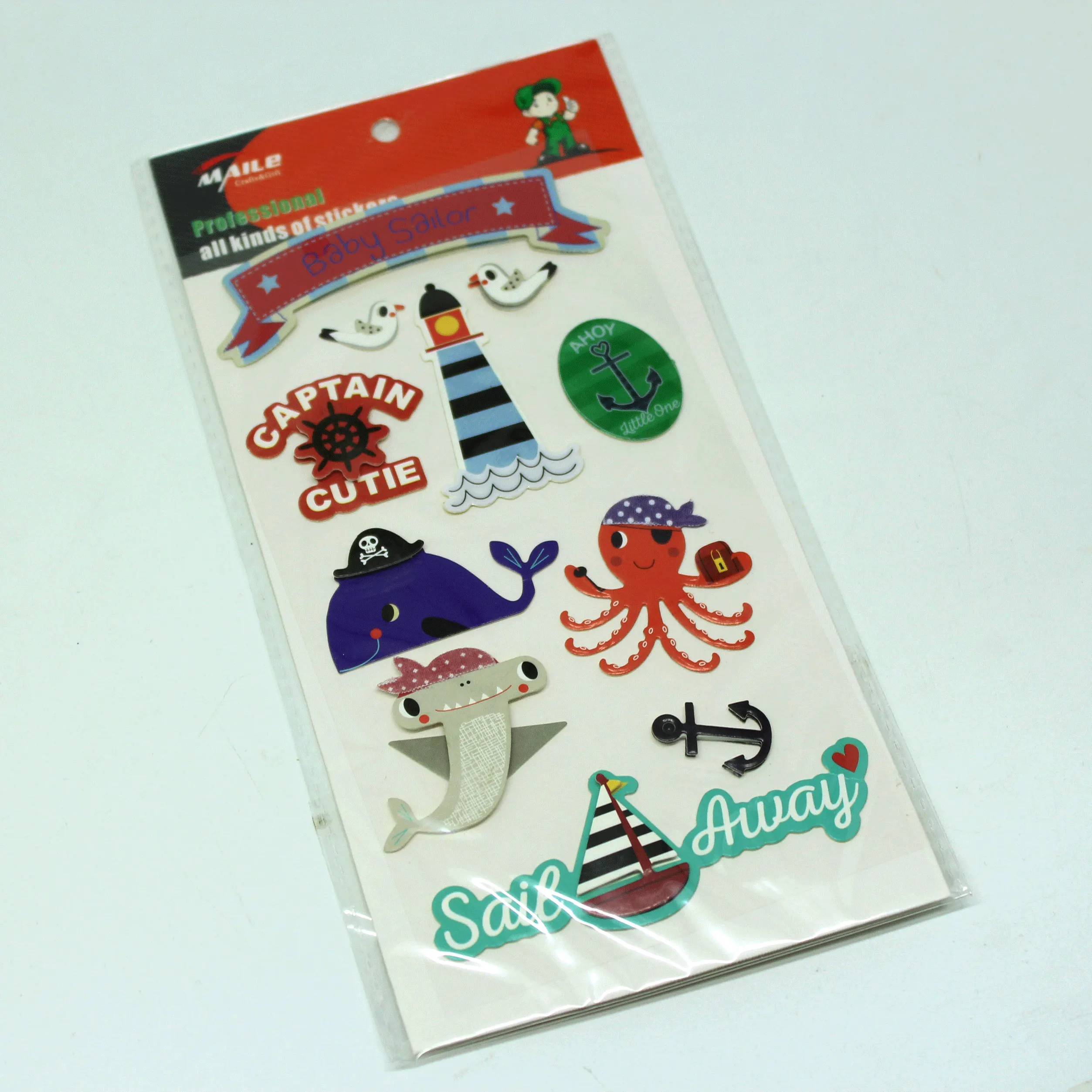 Bump five-pointed star sticker 3D layer spring Flower and Bird Sticker