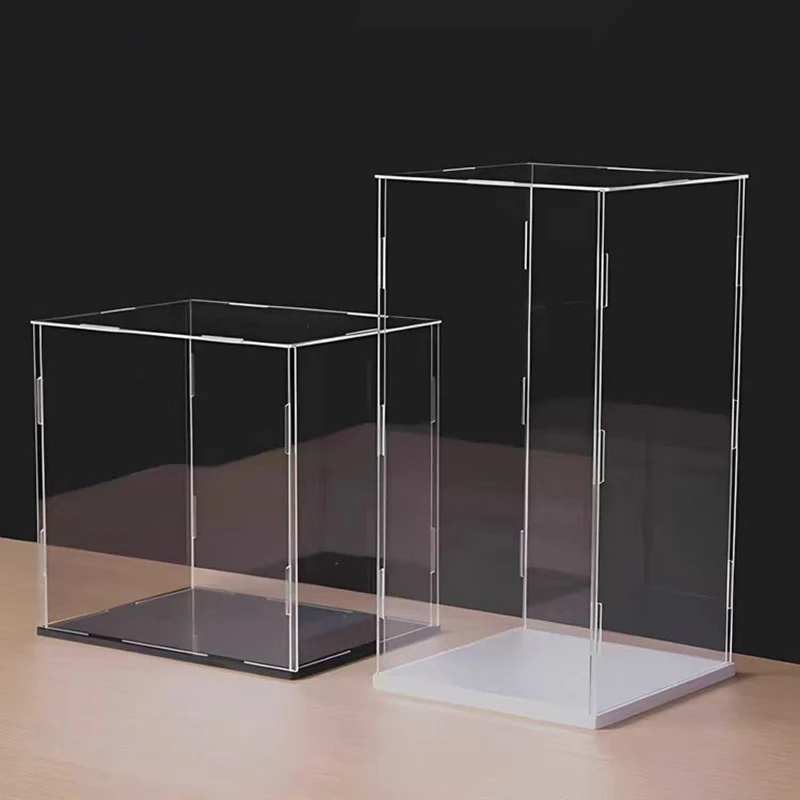Guangdong Acrylic Factory Custom Clear Display Box Assemble Acrylic Display Case for Collection, Lego, Figure, Model, Doll