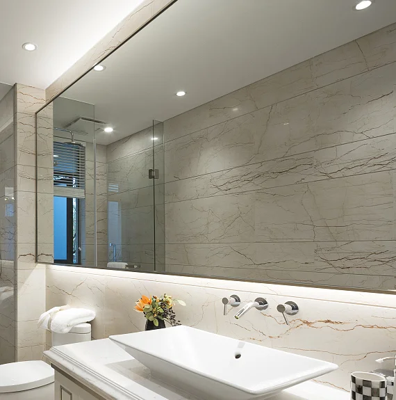 High Quality Custom size 1.2mm 1.3mm 1.5mm 1.8mm Thickness Frameless Aluminum Coating Mirror For Interior