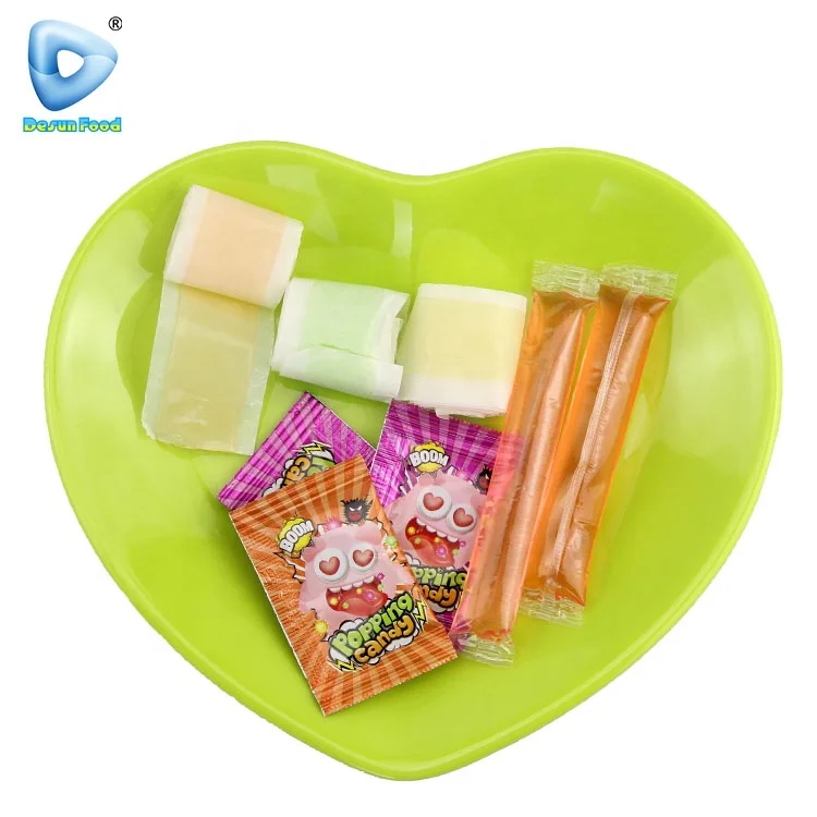 Cheap Packing surprise bag Toy Roll Soft Candy With Popping Candy And Jelly