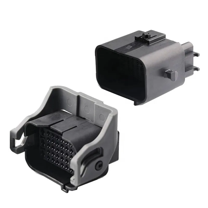 36 Hole ECU Black Connector Socket Automobile Waterproof Male Female Wiring Plug 1743062-2 1743059-2