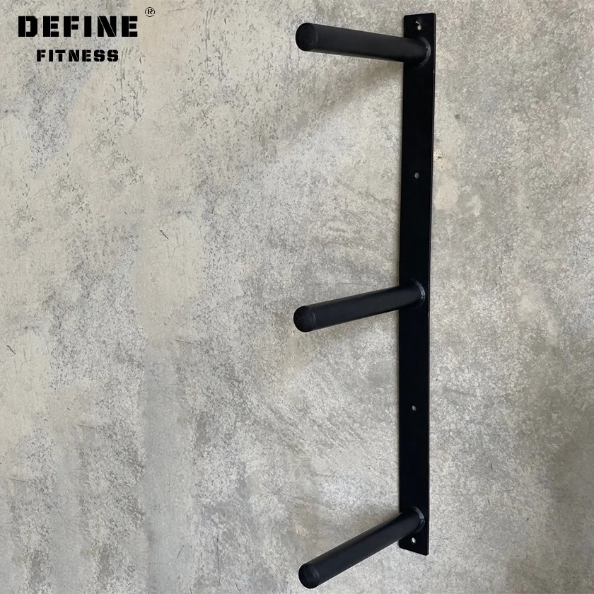 Define fitness Weight Bumper Plate Wall Storage Rack Gym weight plate storage rack
