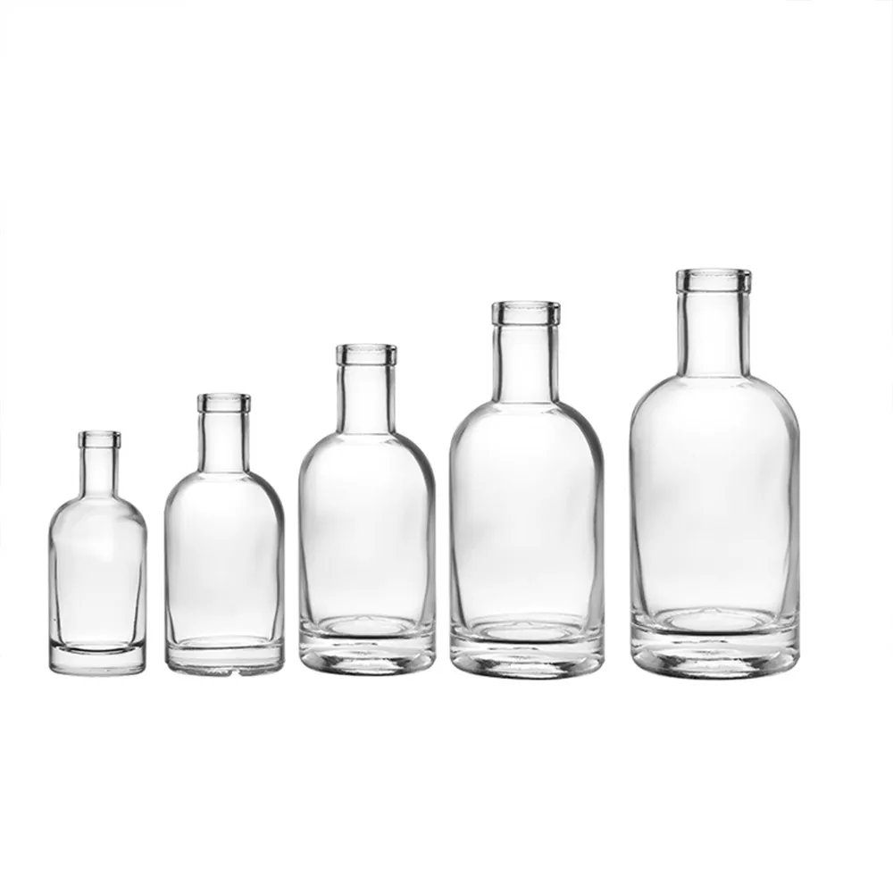 50ml vodka glass tequila bottle factory color spraying spirit bottle glass rum bottles brandy for alcoholic beverage