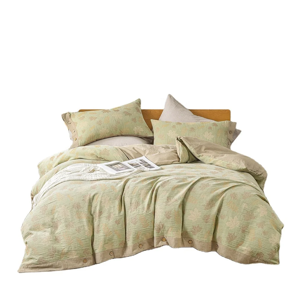 100 хлопковое бледно-зеленое осеннее постельное белье для дома