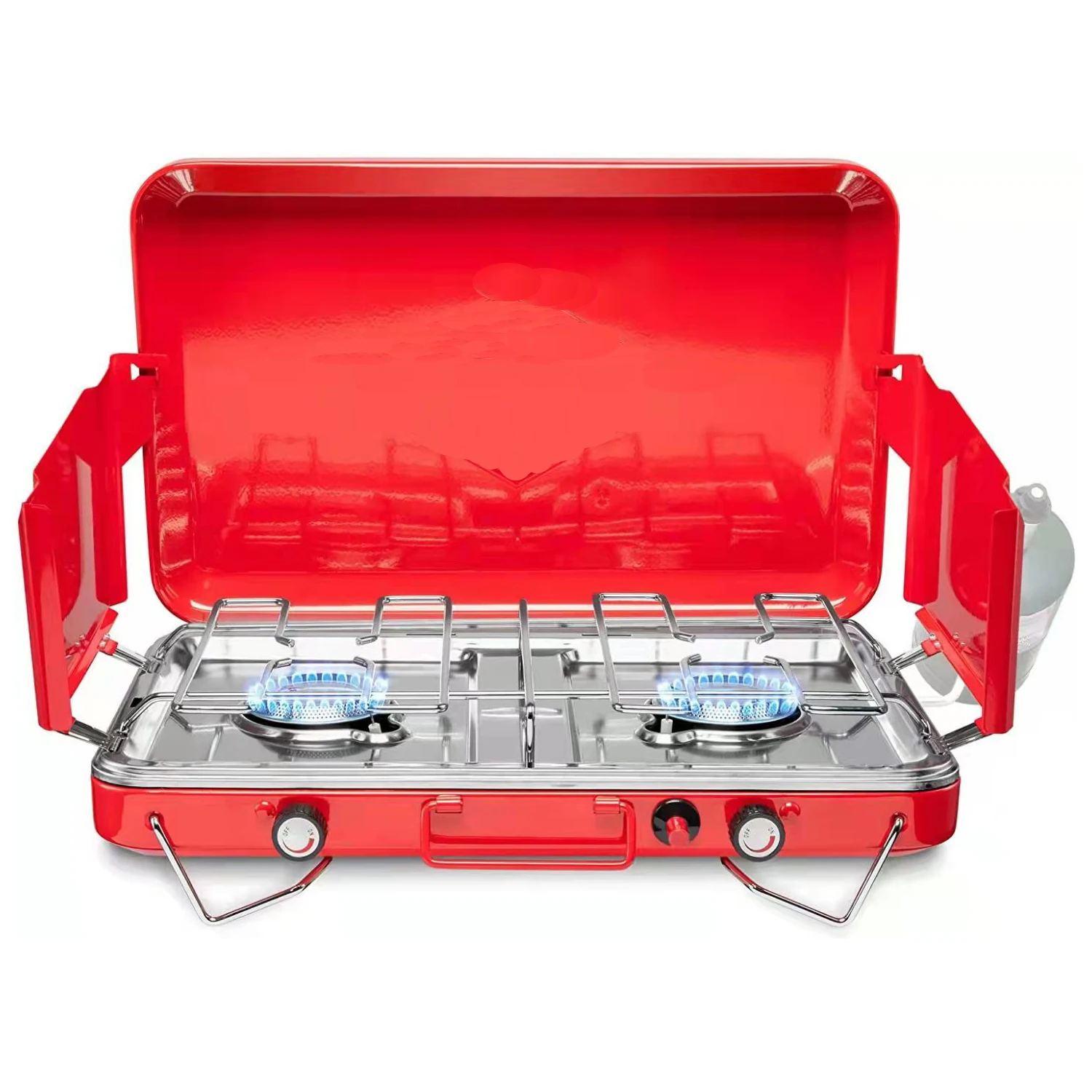#R1075DPL double burner outdoor camping gardening hiking portable gas stove