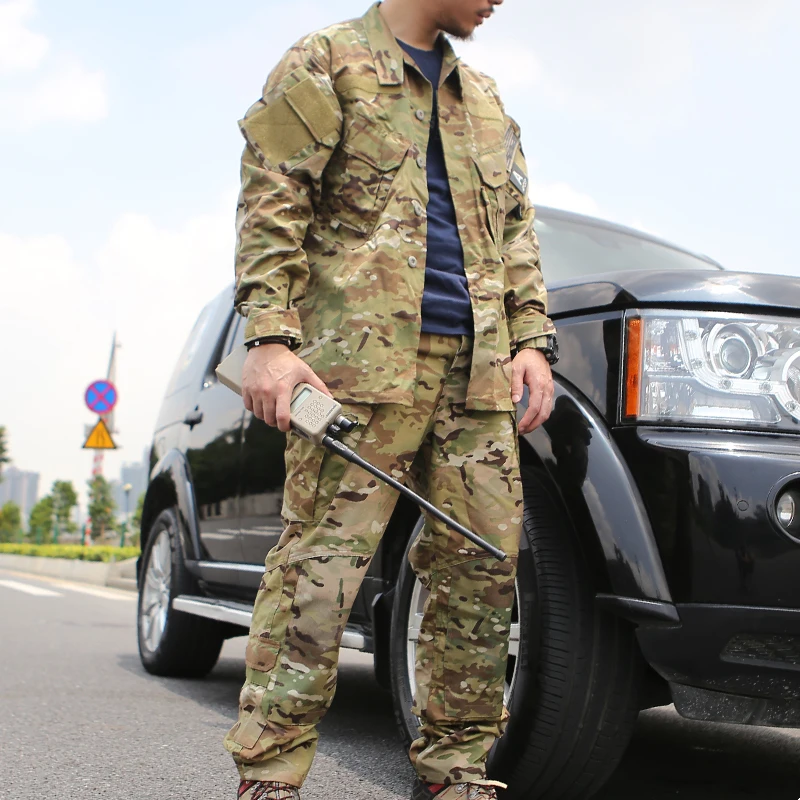 Emersongear R6 Multicam Rip-stop Anti-infrared Military Jackets Army Tactical Combat Uniforms Set