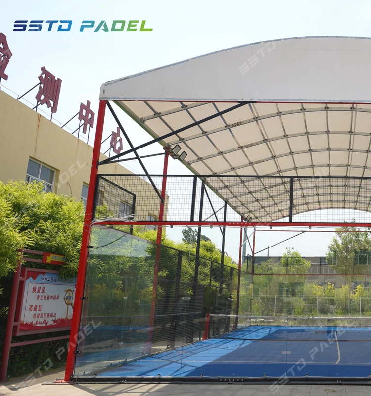 SSTD Padel Court Cover Completed Tennis Court plus Roof Paddle tennis court Ceiling Panoramic Roof