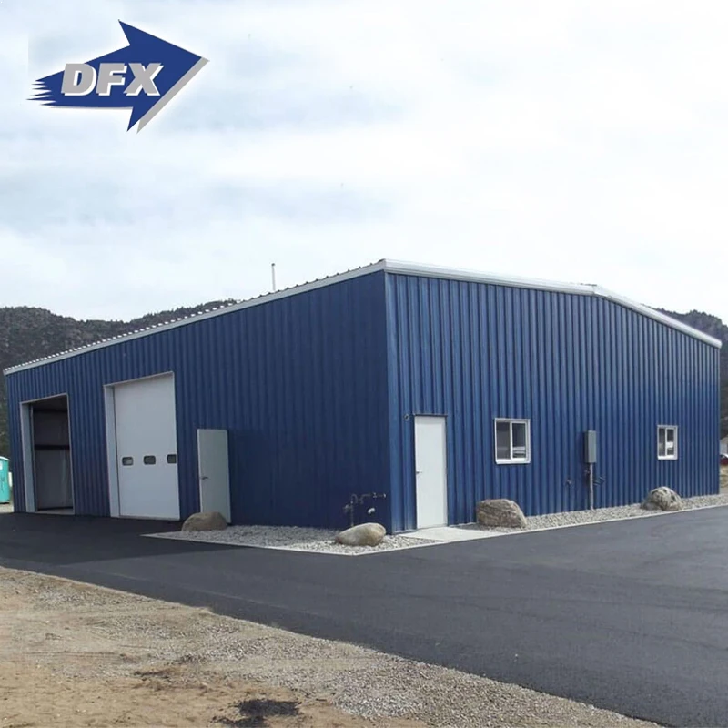 Prefabricated Metal Barn Steel Warehouse Hangar Shed Clothes Pants Hangar Prefabricated Steel House Structure Building