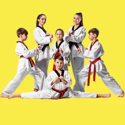 Custom Made Karate Uniforms Martial Arts Wear Best Quality Taekwondo Suits 2021 Cotton Fabric Uniform Training Suits