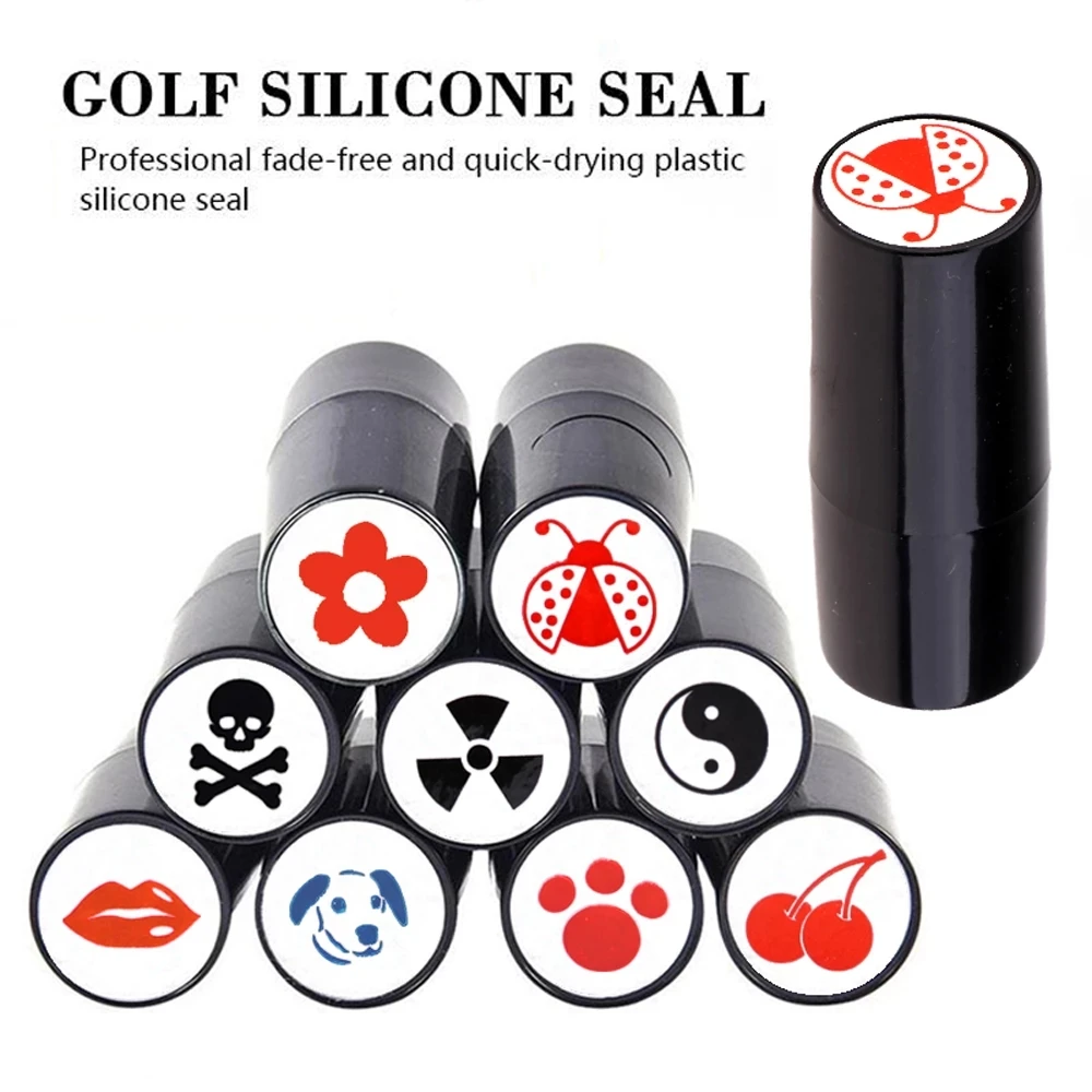 New Golf Ball Stamper Stamp Marker Impression Seal Quick-dry Plastic Golf adis Accessories Symbol For Golfer Gift