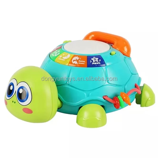 Tummy Time Development toys musical crawling turtle phone Early Learning Educational Toy for Infant Toddler with Light & Sound