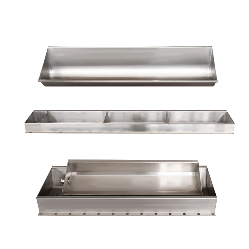 Factory wholesale stainless steel feed for cattle dry animal water troughs   Pig feeder