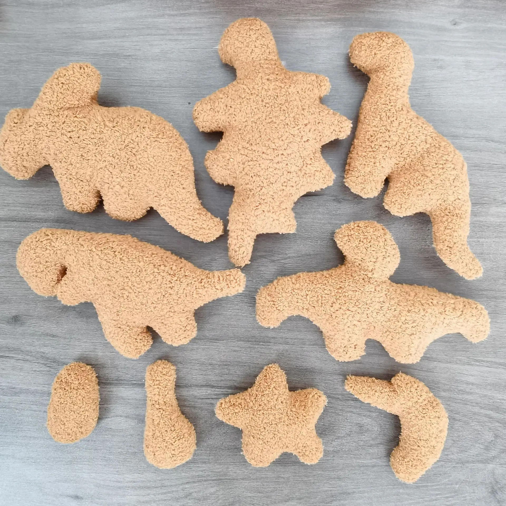 Dino Chicken Nugget Pillow Custom Wholesale Plush Toy Stuffed Animal Toys Dino Nugget Pillow-Chicken Nugget Soft Dinosar Plush