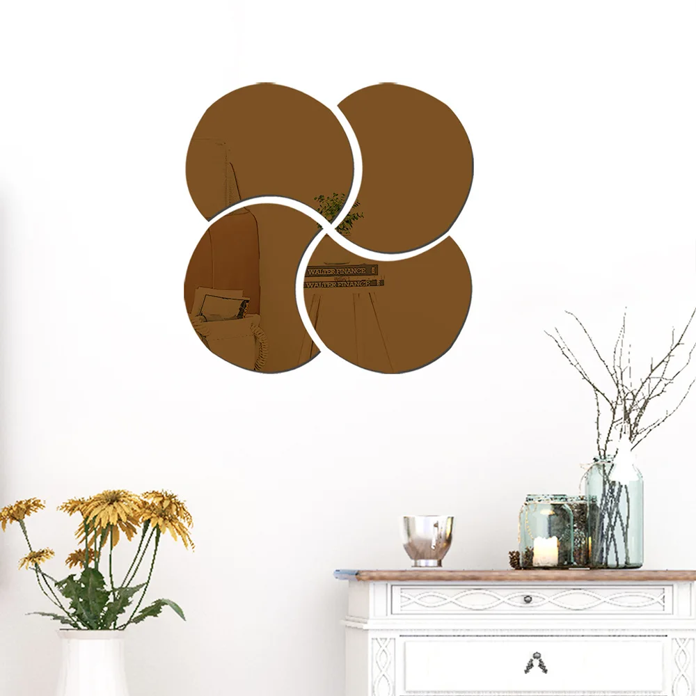 Diy acrylic wall mirror stickers decorative mirror special sticker Decal for Home Living Room Bedroom