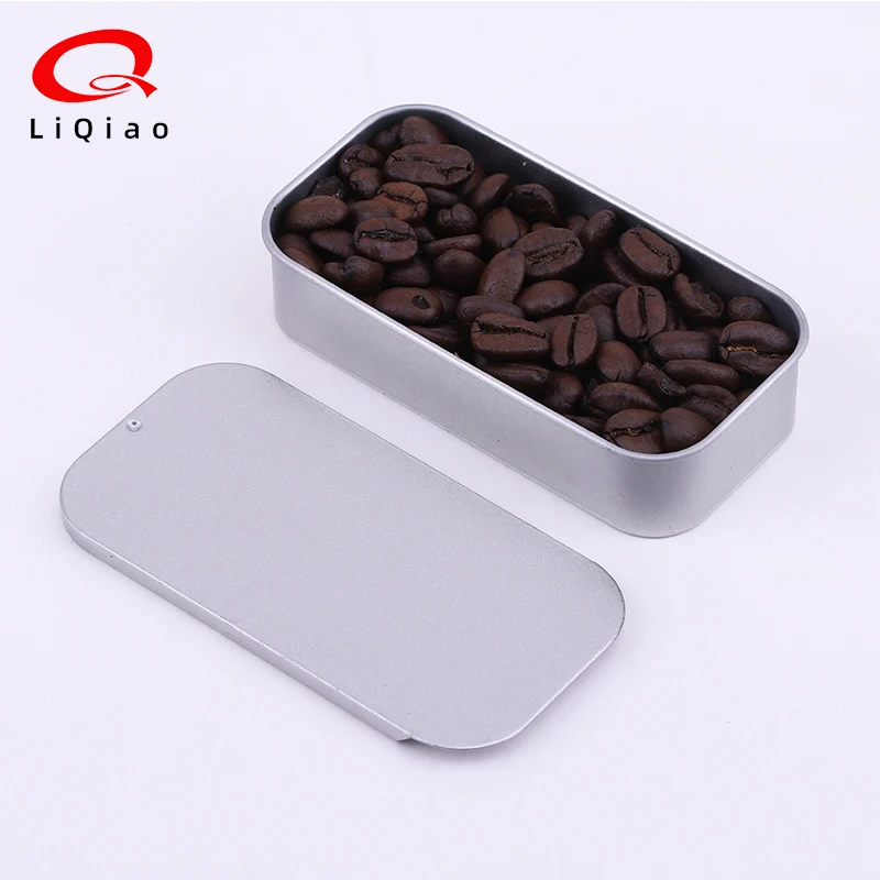 Cosmetic Organizer Chewing Gum Container Mini Iron Slide Cover Storage Jewelry Pill Chocolate Metal Tin Case Portable Tin Boxes