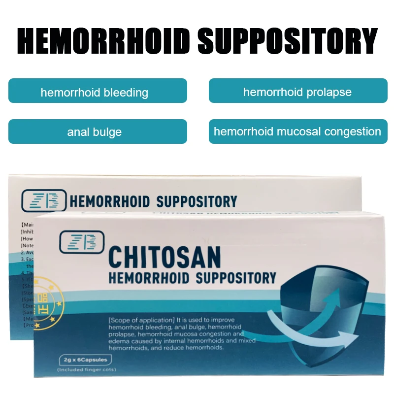 Chitosan Piles Suppository Anal Bleeding Internal Hemorrhoids External Hemorrhoids Piles Ointment
