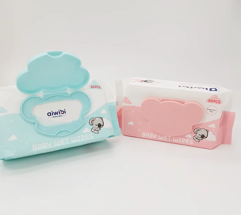 High Quality Cleaning Baby Wet Wipes Unscented awibi disposable water wipes  for  skin hand face