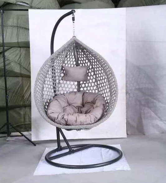 Hanging living room furniture rattan folding swing chair cheap egg chair for sale