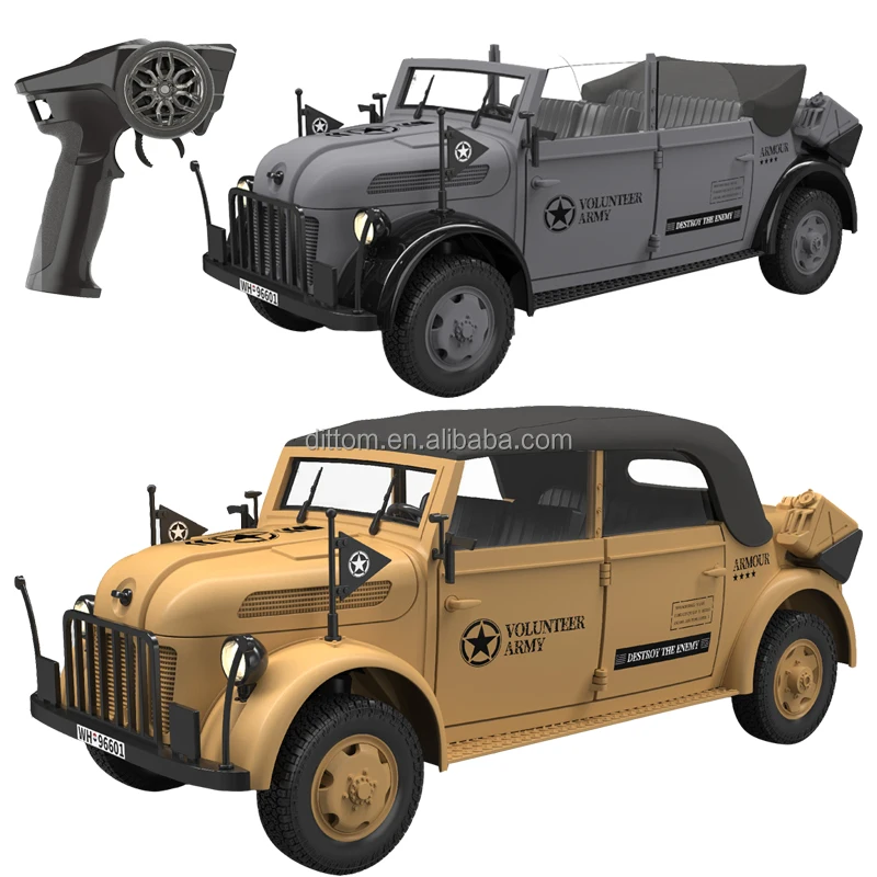 HG4-51 Rc Steyr Adventure Command Vehicle Car 1/18 4WD Off-Road Climbing Truck Toys(Lights&sounds&smoking)