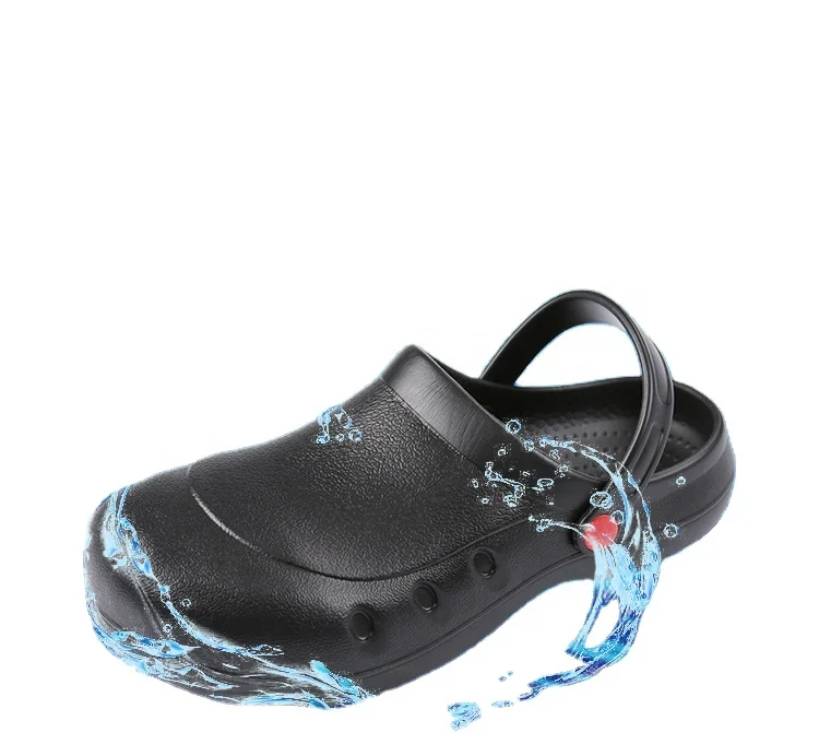 Factory Wholesale Unisex Food Industry Steel toe Waterproof Anti Slip Oil Proof Chef Shoes Hospital Nurse clog safety shoes