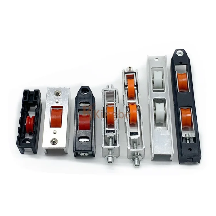 Main ALuminum Nylon Roller Sliding Window Gate Accessory With Profile Hardware Single Wheels Apposite
