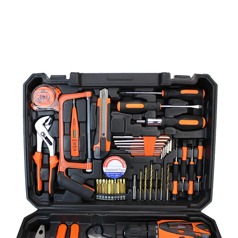Hot Selling 5pcs Professional Electric Hand Tool Box Set Hardware Household Combined Hand Kit