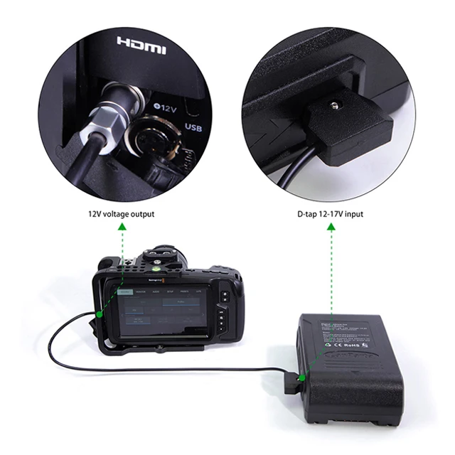 New Tools D-Tap Cable for Blackmagic Pocket Cinema Camera 4K&6K