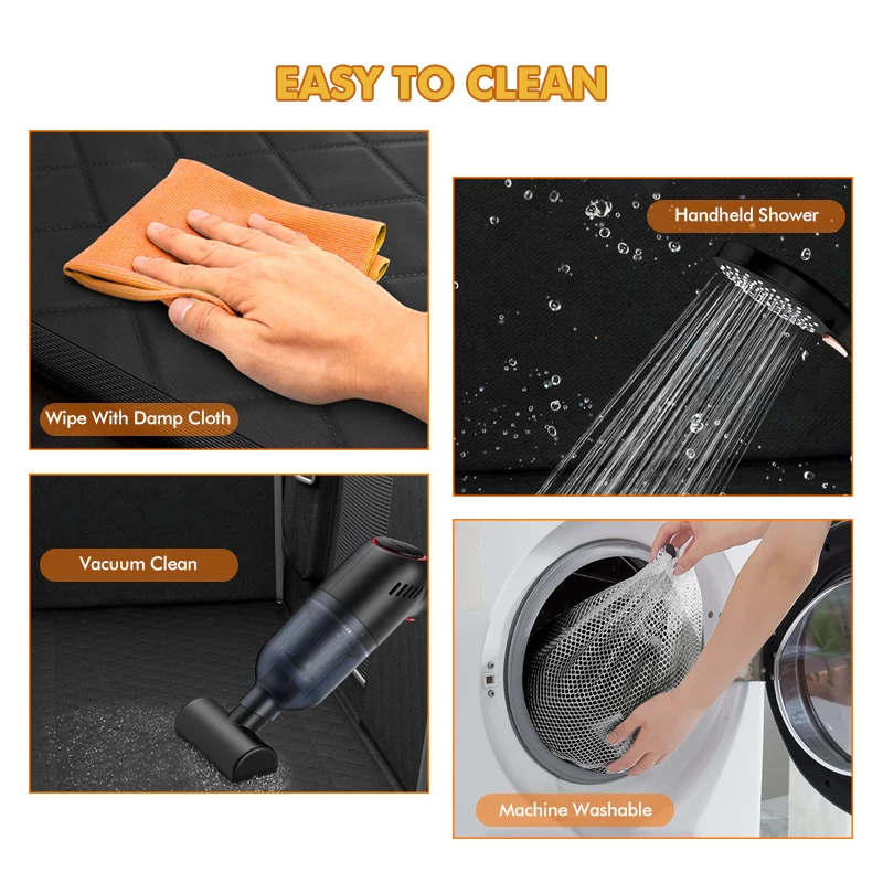 Custom washable comfortable adjustable scratchproof durable waterproof pet dog hammock car seat extender bed cover