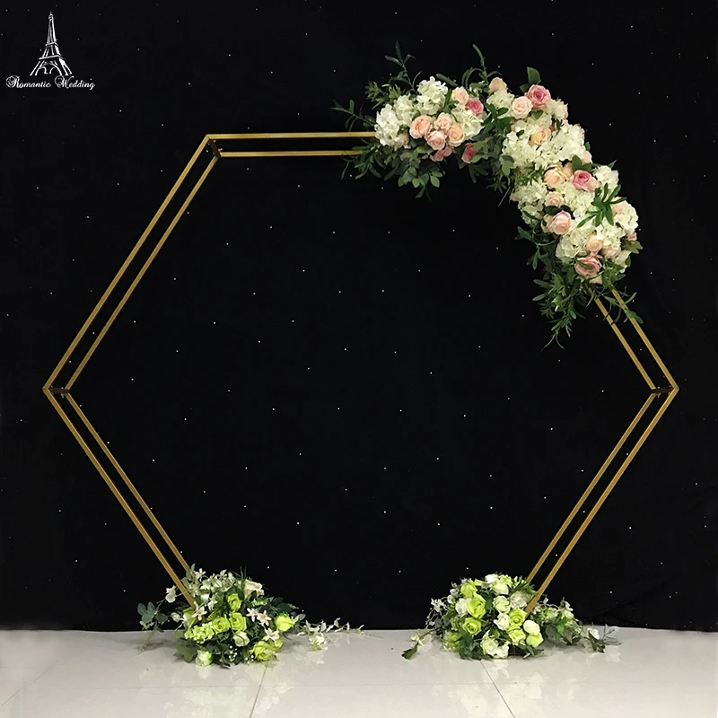 1 шт. романтический свадебный новый дизайн Шестигранная Арка свадебные фоны для свадебного украшения сценическое украшение