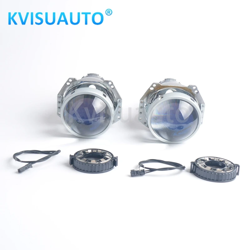 Супер яркие линзы проектора CQL Kvisuauto 35 Вт 55 3 0 дюйма биксеноновый hid проектор G5 с синей линзой