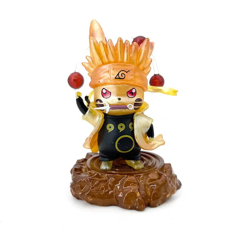 12CM Hot Selling Anime Goku Cos Poke-mones Cartoon Character PVC Action Figures Toy