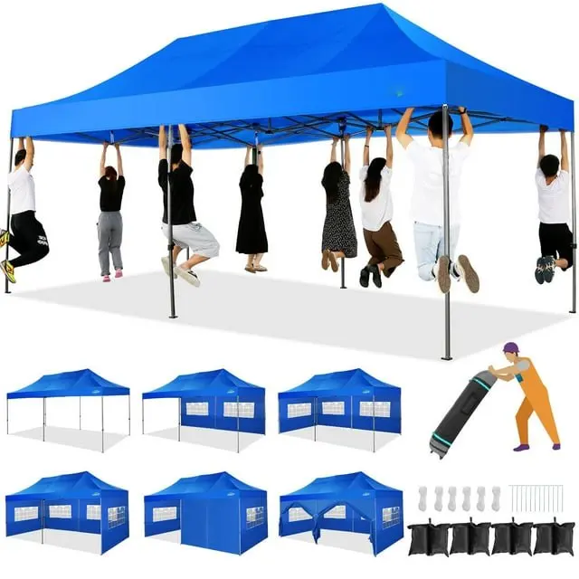 Outdoor General10*10  10*15 10*20Canonp Tent Party Wedding Automatic Folding POp Up Tents For Events