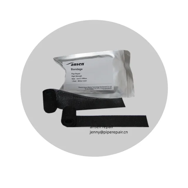 Shaanxi Ansen factory High Temperature Resistant Leaking Water Activated Fiberglass Fix Pipe Repair Bandage