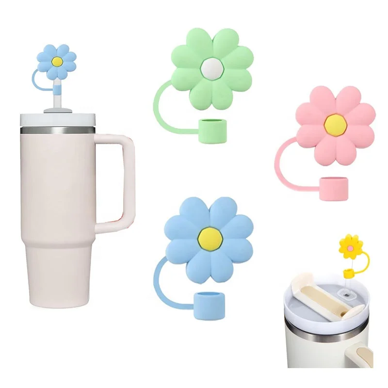 Stanley Cup Accessories Silicone Straw Plug Spill Proof Straw Cover Lid Stopper Silicone Straw Cap Topper  For Stanley Cup