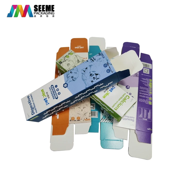 Thick Card Stock Box For Cosmetic Tools Custom Toothpaste Box Packaging Printing