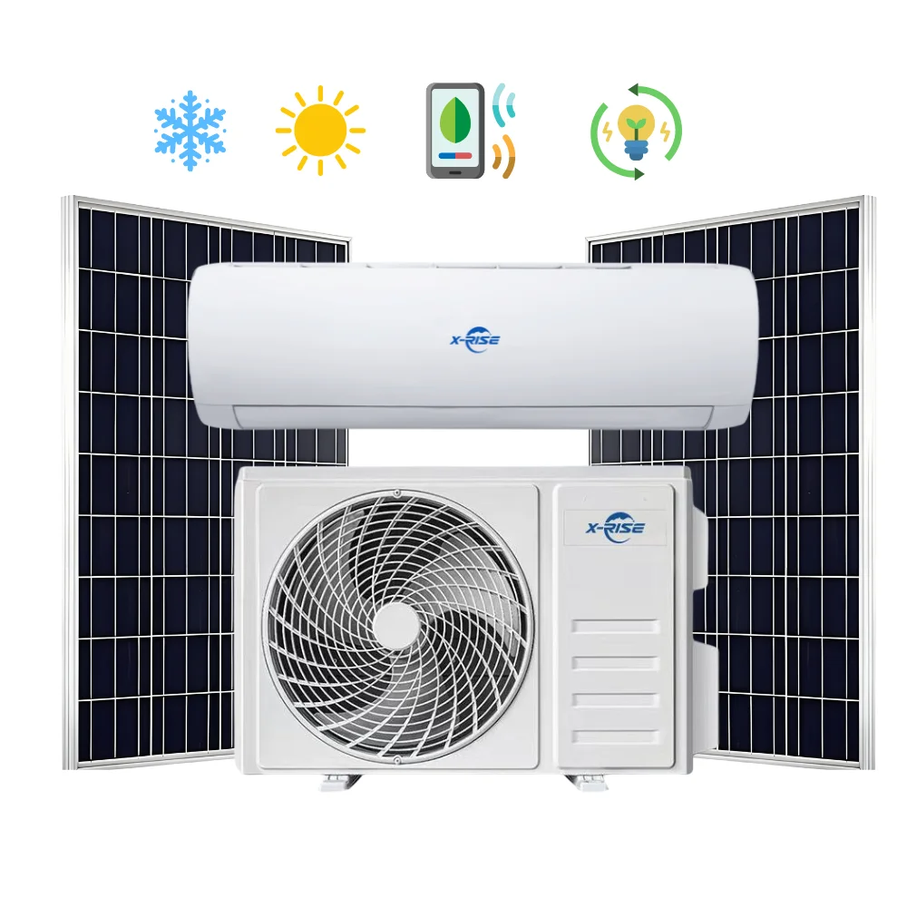 9000BTU легко Очищаемый интеллектуальный регулятор температуры переменного/постоянного тока гибридный солнечный кондиционер