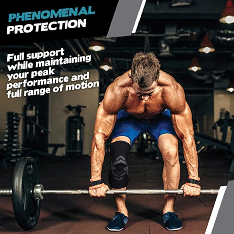 Knee Compression Sleeve with Patella Gel Pad Medical Grade Knee Protector for Running Sports Protection