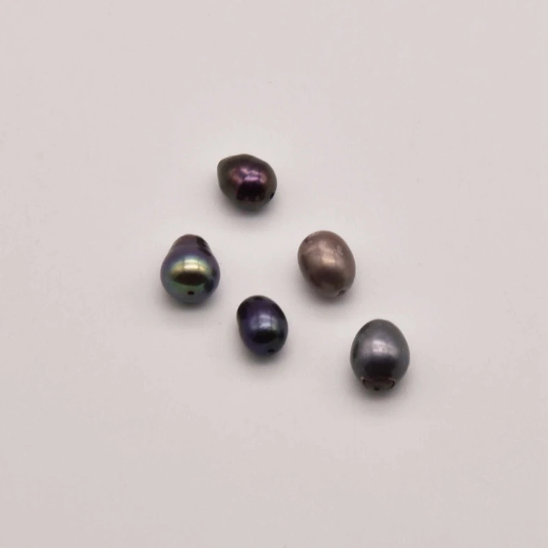 50 Pcs/Lot 4.5mm-6mm Natural Black  Pearl Scattered Beads For Making Diy Jewelry Earrings Accessories Wholesale JA0271