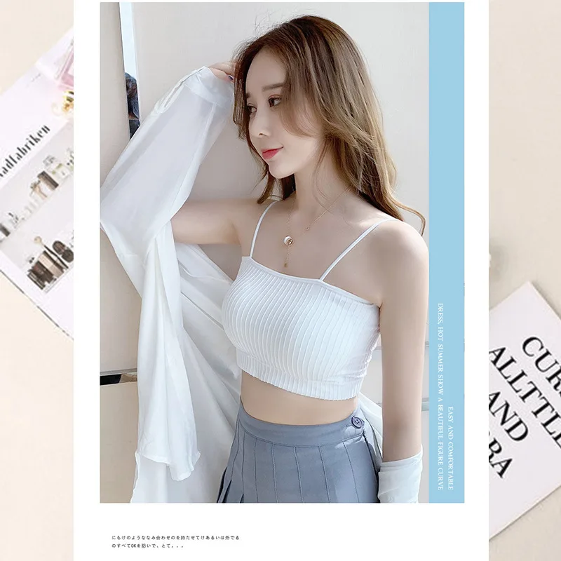 Simple Bras cheapest brallete Women sleep underwear Multi color Wire Free Bralette Top Tube Bra Women Seamless Bra