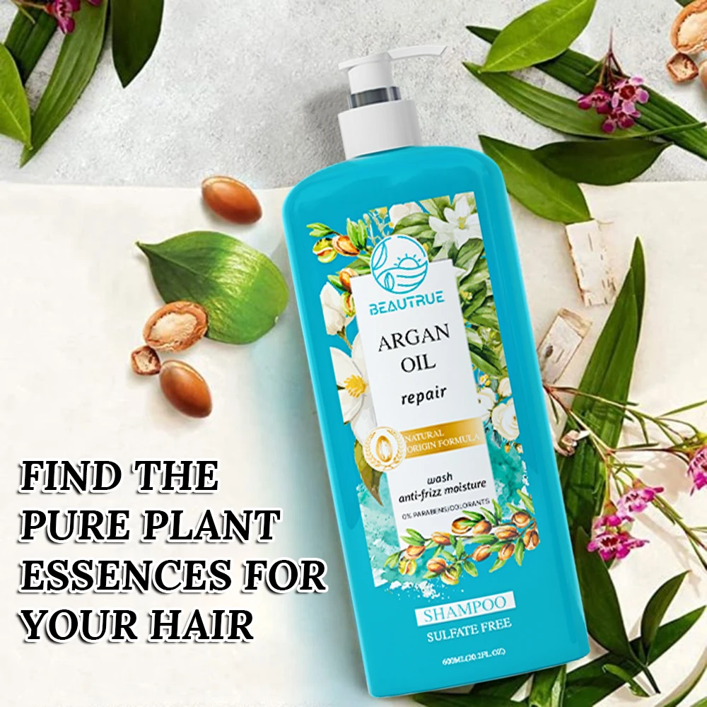 Private Label Beautrue Sulfate Free Natural And Organic Argan Oil Shampoo And Conditioner