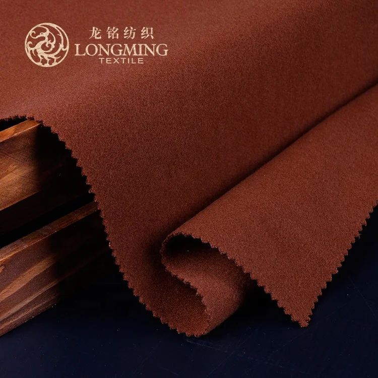 Wholesale price eco-friendy plain polyester viscose spandex brush tr solid color fabric for women jacket