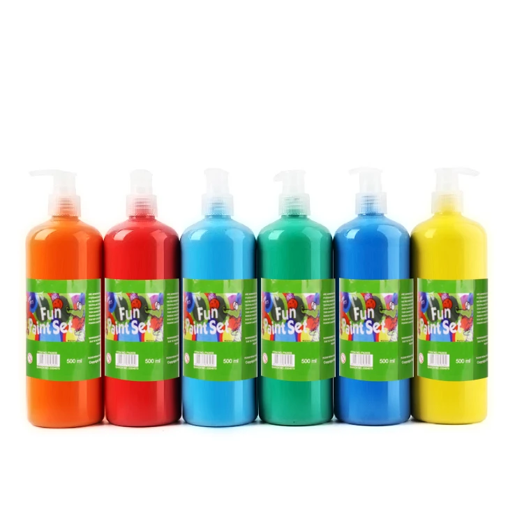 500ml non toxic kids washable tempera paint