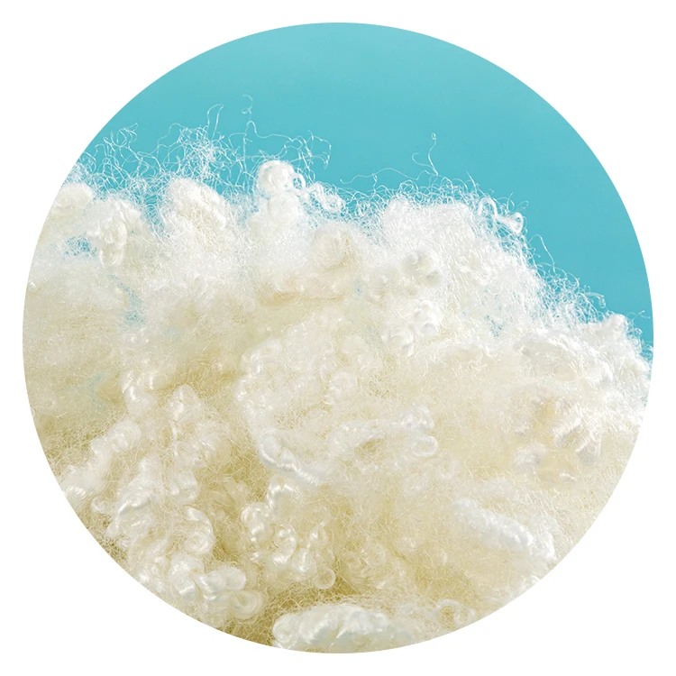 Hollow fiber 7dx51mm Polyester Staple Fiber Hollow Silicone Fiber For Filling