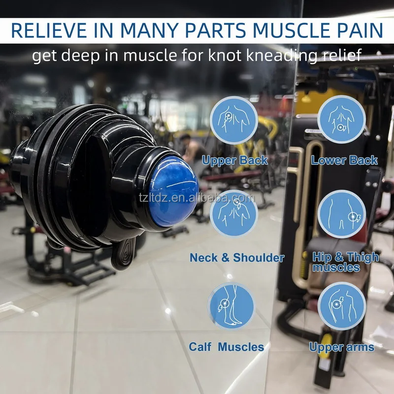 Mountable and Removable Back Trigger Point Massager Deep Tissue Muscle Massage Ball