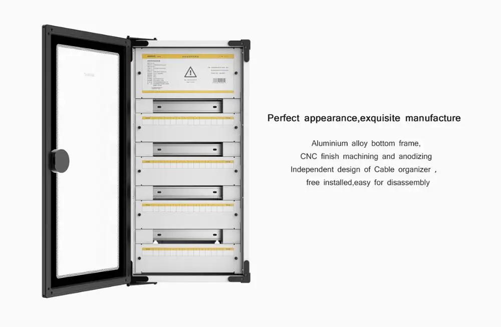 Custom surface mounted panel board lock power high end metal solar distribution box